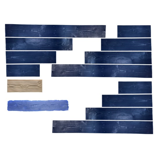 Wood Plank Stamped Concrete Mats 9" SM 5000, 24" x 9"