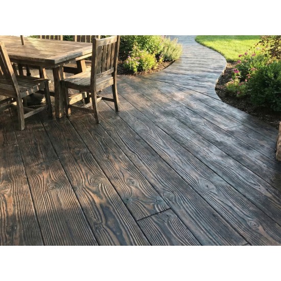 9" Natural Wood Grain Concrete Stamps SM 5000