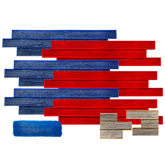 6" Barn Wood Plank Stamp Mats SM 5500