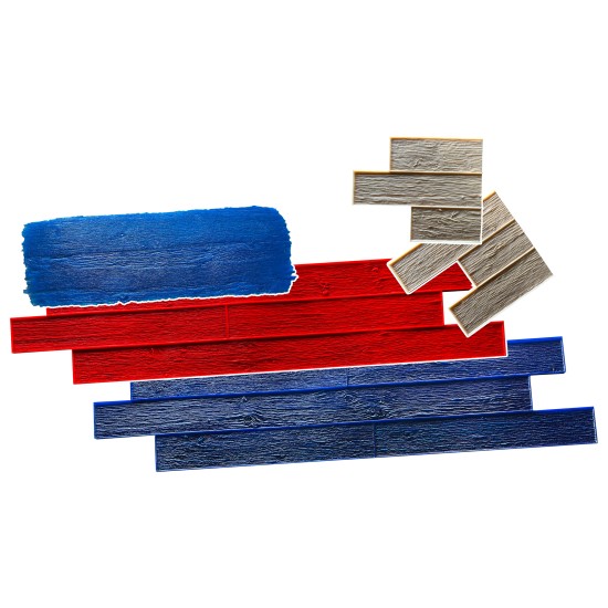 6" Barn Wood Plank Stamp Mats SM 5500