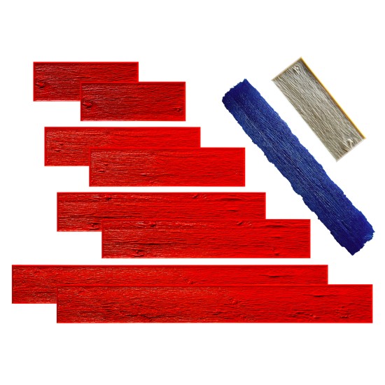 Barn Wood Plank Stamped Concrete Mats 9" SM 5600