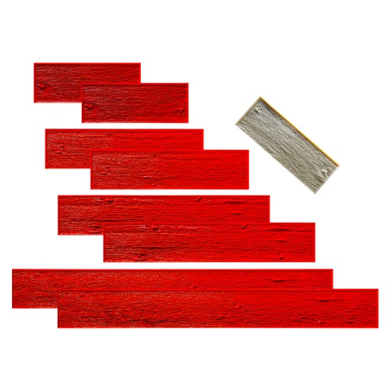 Barn Wood Plank Stamped Concrete Mats 9" SM 5600