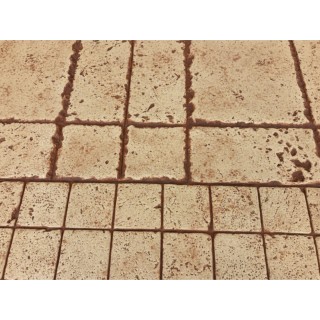 Travertine 4" Tile Border Concrete Stamps SM 6010, 32.5" x 8"