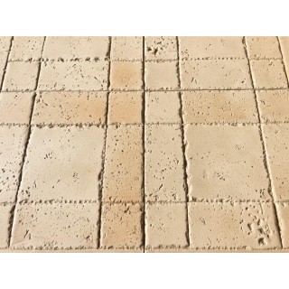 Travertine Mixed Tile Concrete Stamps SM 6200, 24" x 24"