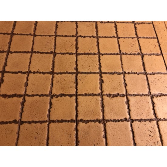 Travertine 6" Stack Bond Tile Concrete Stamps SM 6300, 24" x 24"