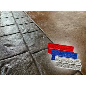 Cobblestone Concrete Border Stamp Mat SM 7110, 31" x 12"