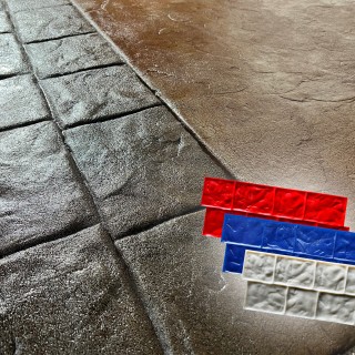 Cobblestone Concrete Border Stamp Mat SM 7110, 31" x 12"