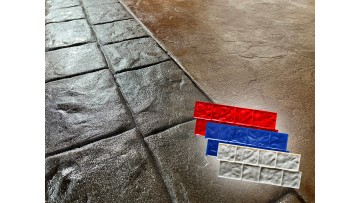 Cobblestone Concrete Border Stamp Mat SM 7110, 31" x 12"