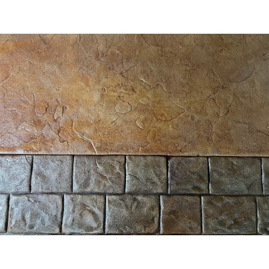 Cobblestone Concrete Border Stamp Mat SM 7110, 31" x 12"