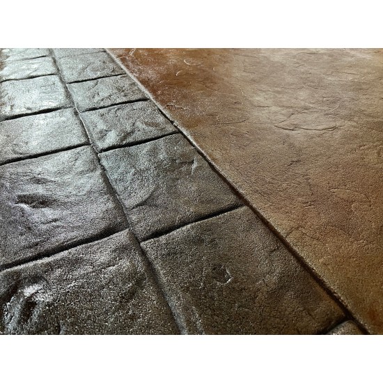 Cobblestone Concrete Border Stamp Mat SM 7110, 31" x 12"