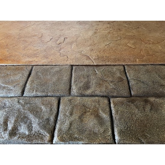 Cobblestone Concrete Border Stamp Mat SM 7110, 31" x 12"