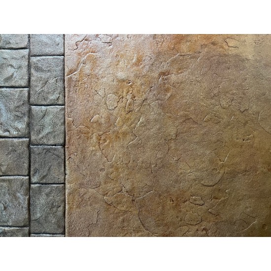 Cobblestone Concrete Border Stamp Mat SM 7110, 31" x 12"