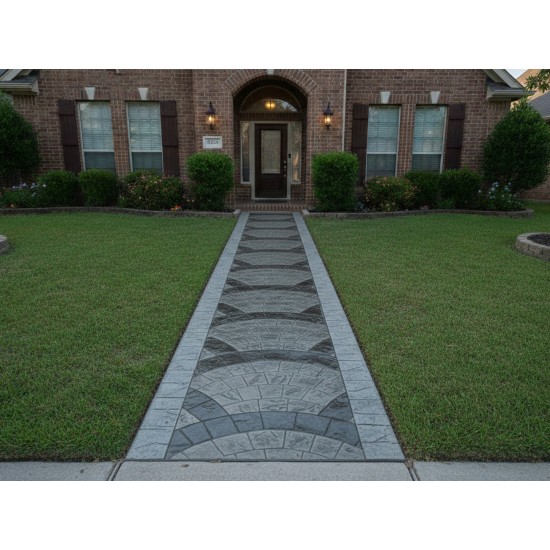 Old London Fan Cobblestone Concrete Stamps SM 8000, 46" x 26"