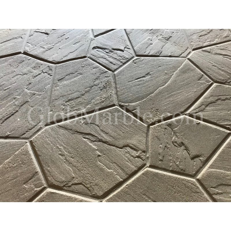 Shale Slate Seamless Polyurethan Texture Stamp Mat Skin Concrete Cement Stamping 