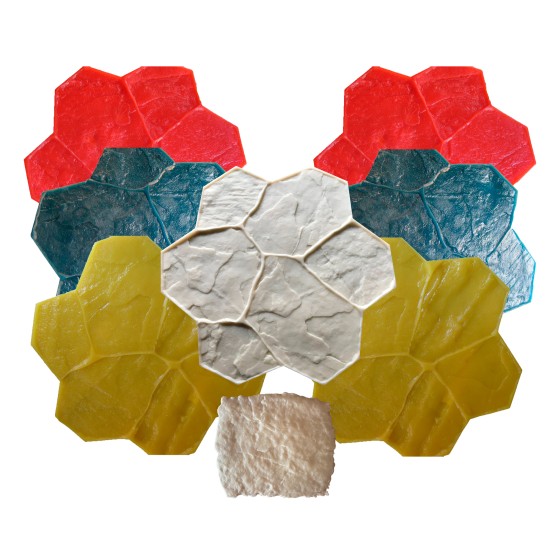 Concrete Stamp Mats SM 1902 Random Stone, 29" x 29"