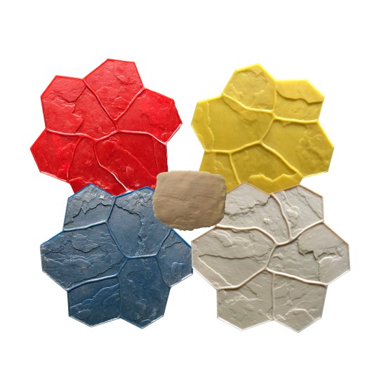 Concrete Stamp Mats SM 1903 Random Stone, 29" x 29"