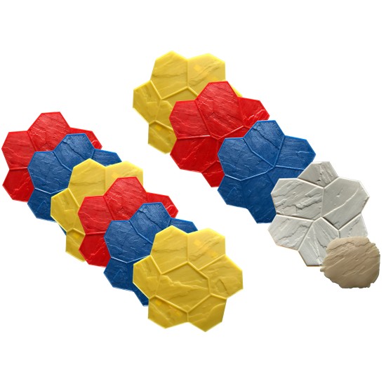 Concrete Stamp Mats SM 1901 Random Stone, 29" x 29"