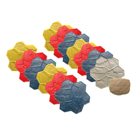 Concrete Stamp Mats SM 1903 Random Stone, 29" x 29"