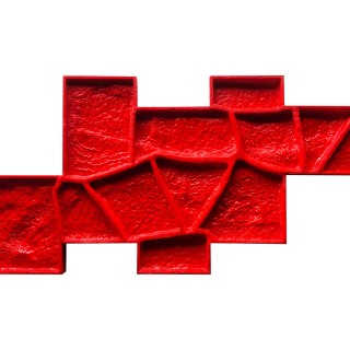 Random Stone Wall Stamp WSM 10513, 34" x 16"