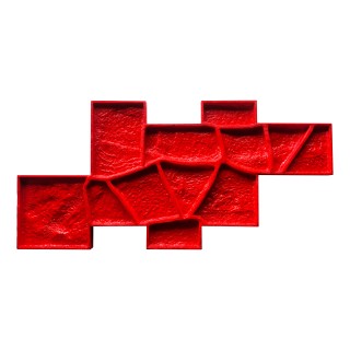 Random Stone Wall Stamp WSM 10513, 34" x 16"