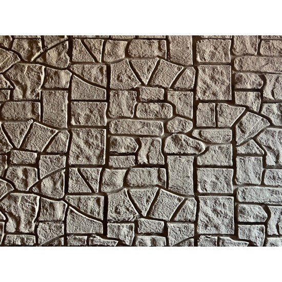 Random Stone Wall Stamp WSM 10513, 34" x 16"