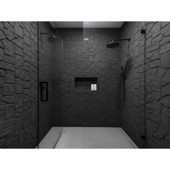 Rubble Stone Concrete Wall Stamps WSM 10513, 34" x 16"