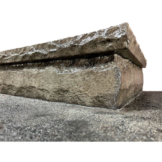 Chiseled Stone Step Liner for Concrete 7-1/4" x 96" SL 1003 Flexible