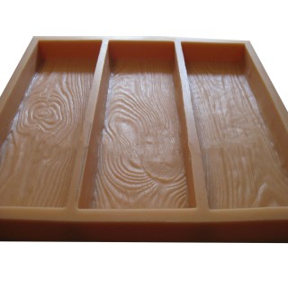 Stepping Stone Mold Wood Grain WS 5010, 18" x 17"
