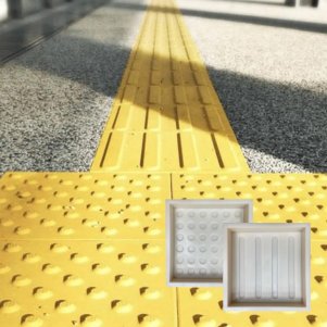 ADA-Compliant Tactile Warning Surface Tile Mold  PS 60100
