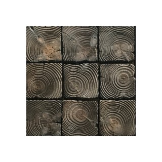 Wood Logs Concrete Stepping Stone Mold WS 5902, 25" x 19.25"