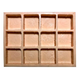 Wood Logs Concrete Stepping Stone Mold WS 5902, 25" x 19.25"