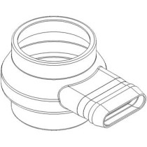 Oval Overflow PolyCup Trimmed