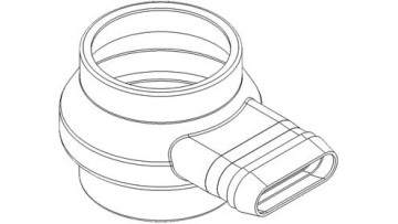 Oval Overflow PolyCup Trimmed