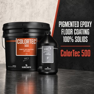 Pigmented Epoxy Floor Coating 100% Solids. ColorTec 500