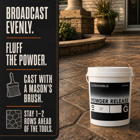 Stamped Concrete Colored Powder Release Agent (33 lb Pail)