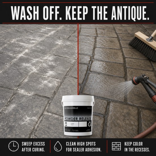 Stamped Concrete Colored Powder Release Agent (33 lb Pail)