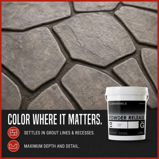 Stamped Concrete Colored Powder Release Agent (33 lb Pail)