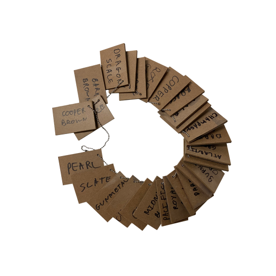 Metallic Epoxy Pigment Sample Chain