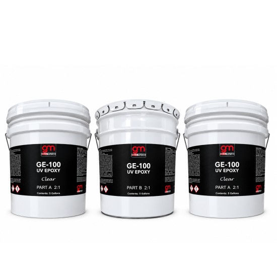 Epoxy Floor Coating GE-100 Clear. 100% Solids