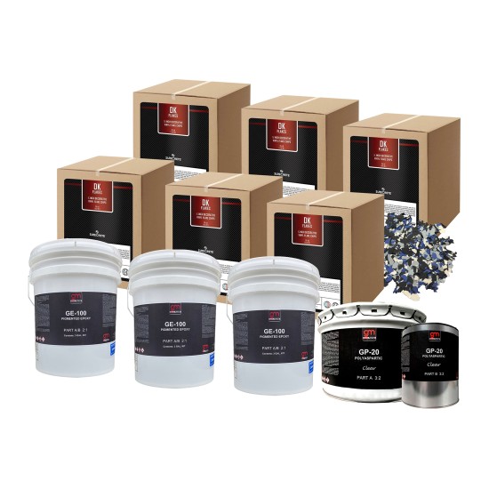 Epoxy Flakes Floor Kit 1000 sq. ft.