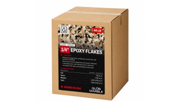 GlobMarble 1/4" Epoxy Floor Flakes. 40 lb