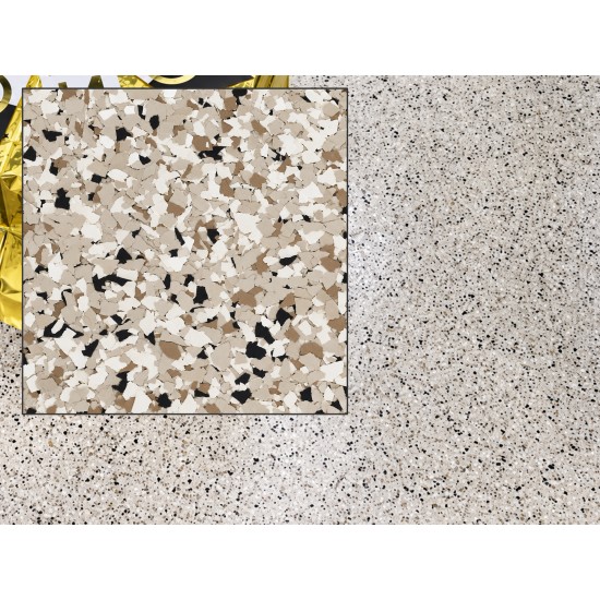 GlobMarble 1/4" Epoxy Floor Flakes. 40 lb