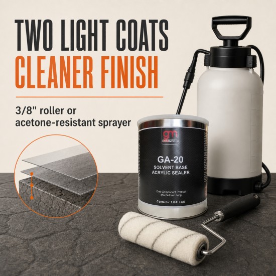 High Gloss Solvent Based Sealer for Concrete - GA-20 Acrylic