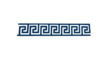 Greek Stencil Pattern 2" x 13" Connectable