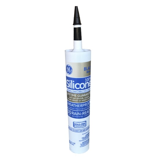 Silicone II Window and Door Sealant Caulk 10.1 oz., Black