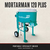 Imer Vertical Shaft Mixer - Mortarman 120 Plus