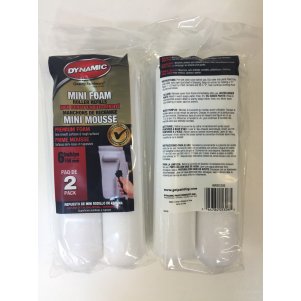 Dynamic High Density Mini Foam Roller Refills 6" 2PK