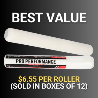 18" Woven Shed-Resistant Roller – 3/8" Nap for Epoxy & Urethane Coatings