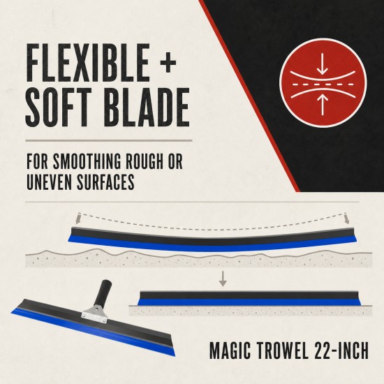 Magic Trowel Drywall Smoother/Squeegee 22-Inch