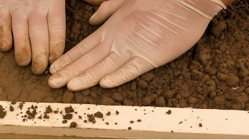 Decorative Concrete Countertop Casting. How to make Sand Stone